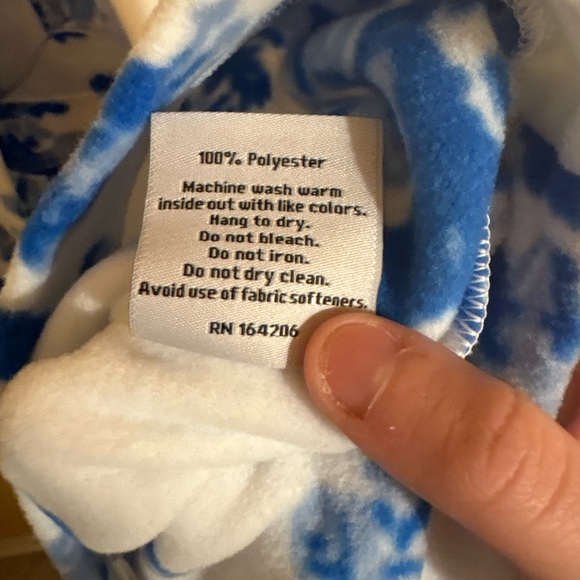 Dudley Stephens x Mestiza NY Juliet Fleece Turtleneck in Blue Toile Print - Picture 7 of 7